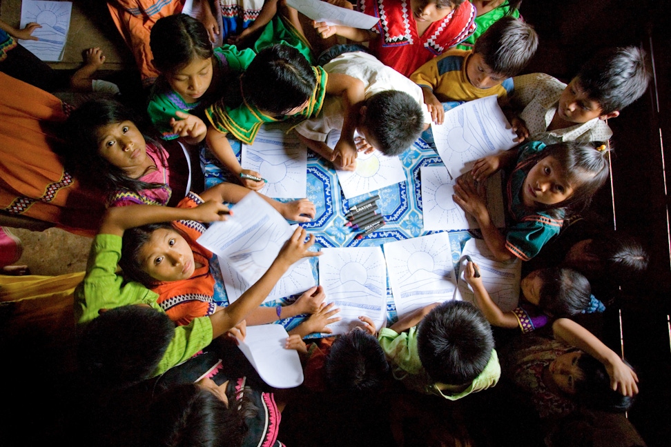 A children’s class in Nedrini, Panama