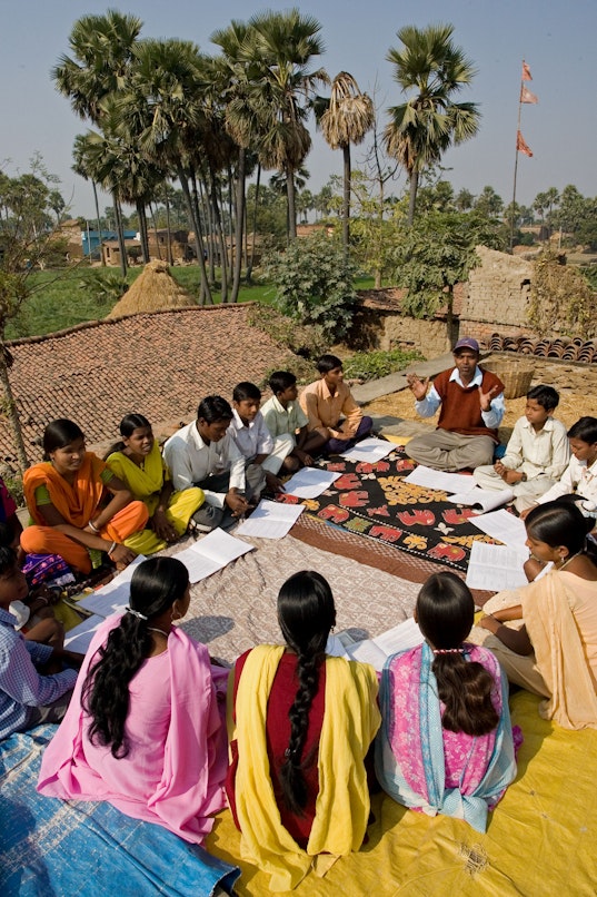 A Bahá’í study circle in Biharsharif, India