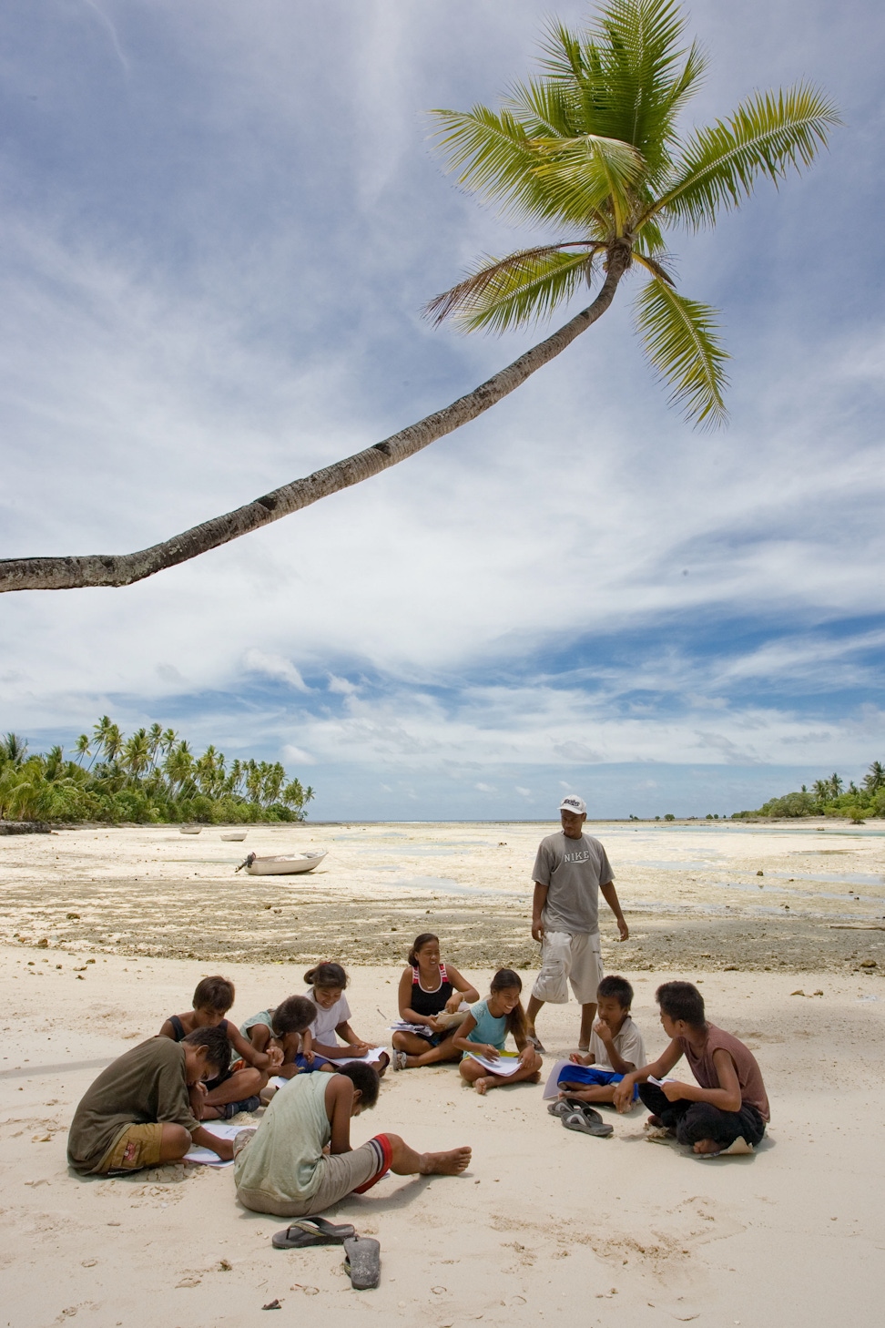 A group studying the spiritual empowerment of junior youth in South Tarawa, Kiribati
