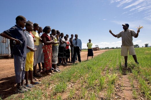 A group studying the spiritual empowerment of junior youth in Sinazongwe, Zambia