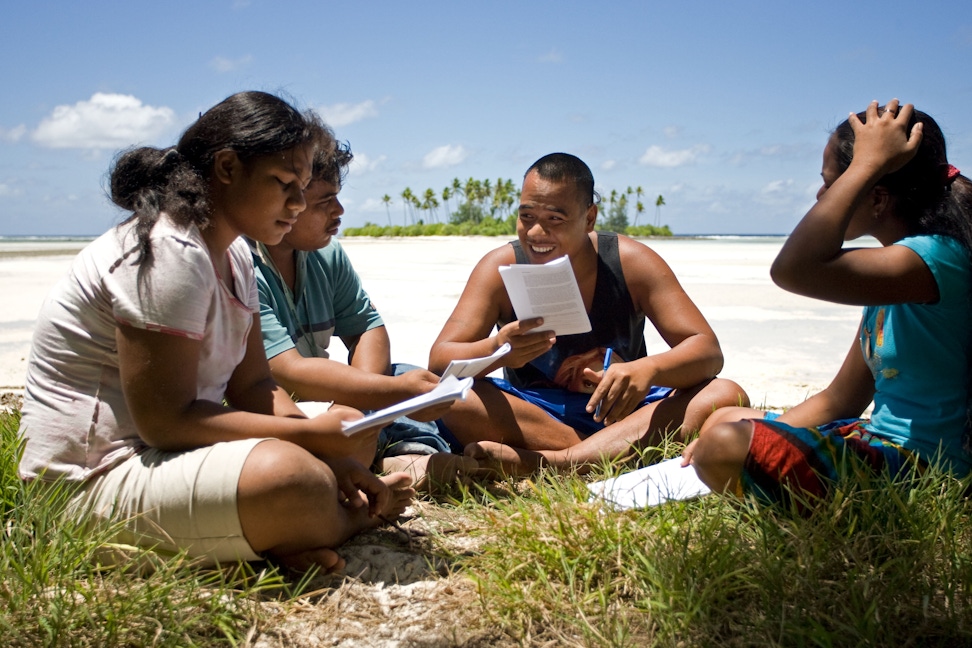 A Bahá’í study circle in South Tarawa, Kiribati