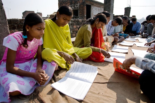 A Bahá’í study circle in Biharsharif, India