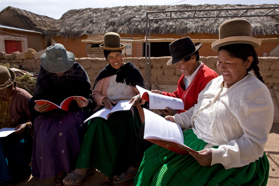 A Bahá’í study circle in Machacamarca, Bolivia