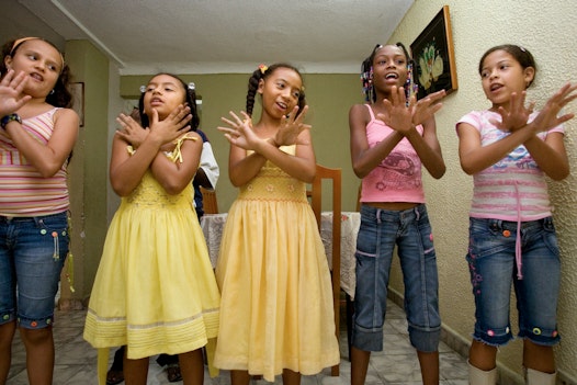 A children’s class in Puerto Tejada, Colombia