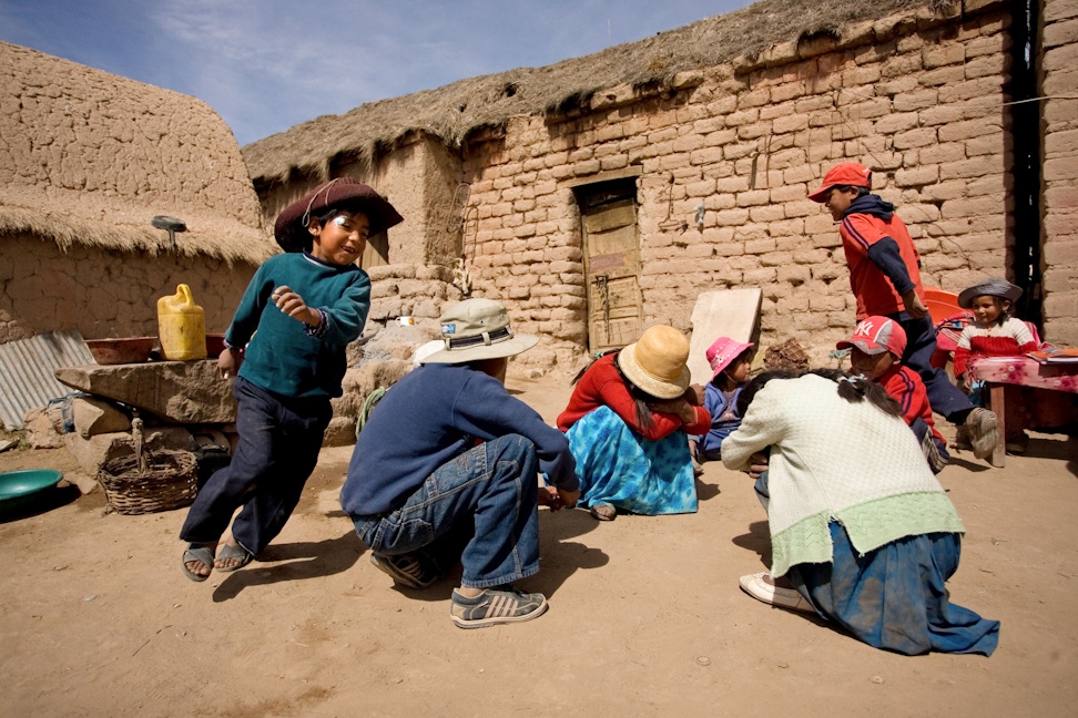 A children’s class in Machacamarca, Bolivia