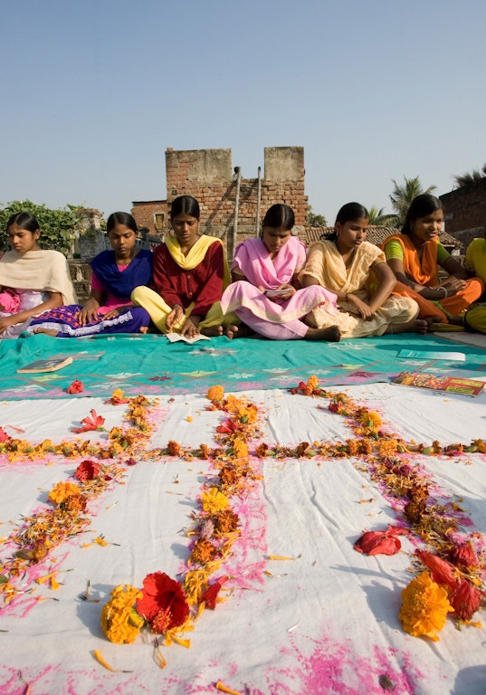 A devotional gathering in Biharsharif, India