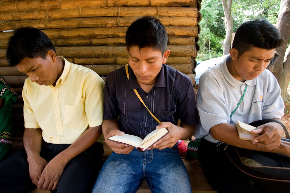 A devotional gathering in Besiko, Panama