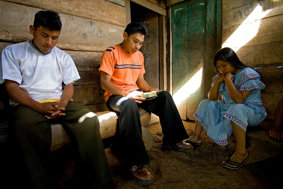 A devotional gathering in Soloy, Panama