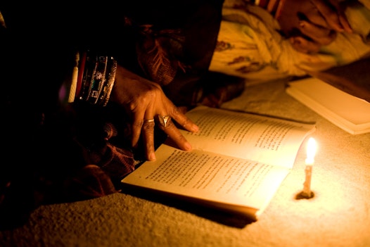 A devotional gathering in Biharsharif, India