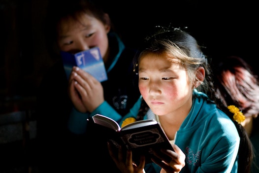 A devotional gathering in Erdenbulgan, Mongolia