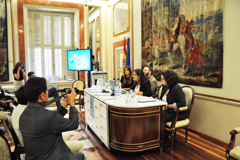 A panel discussion at the conference on governance at the Centro de Estudios Politicos y Constitucionales (Center for Political and Constitutional Studies) in Madrid
