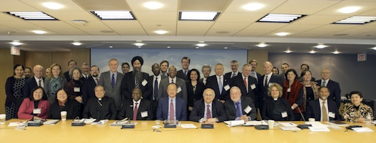 Religious leaders and World Bank officials gathered in February 2015 to discuss the moral imperative for ending extreme poverty