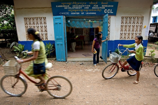 A CORDE Center of Learning established by Cambodian Organization for Research, Development and Education in Battambang, Cambodia