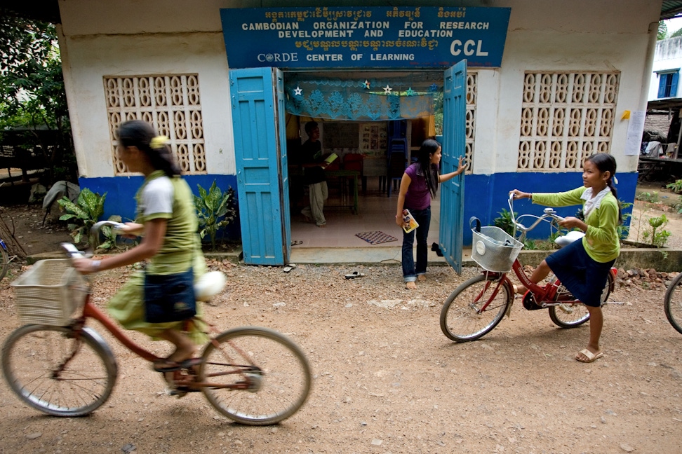 A CORDE Center of Learning established by Cambodian Organization for Research, Development and Education in Battambang, Cambodia