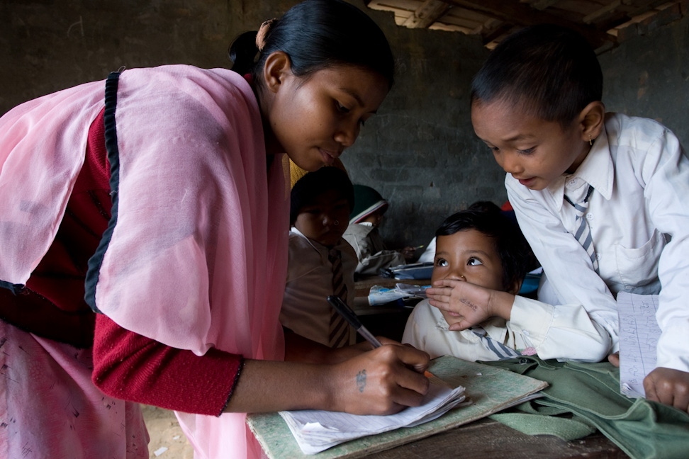 Saraswati School, a Bahá'í-inspired school in East Kanchanpur Nepal