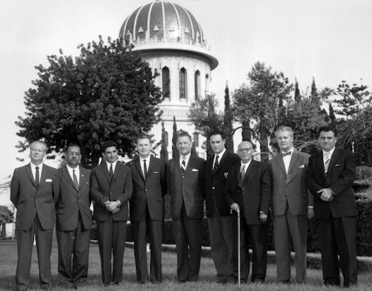Members of the first Universal House of Justice, elected in 1963