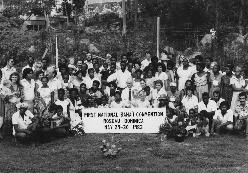 Participants of the first National Convention in Roseau, Dominica, 1983