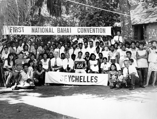 First National Convention in Seychelles with Hand of the Cause Adelbert Mühlschlegel, April 1972