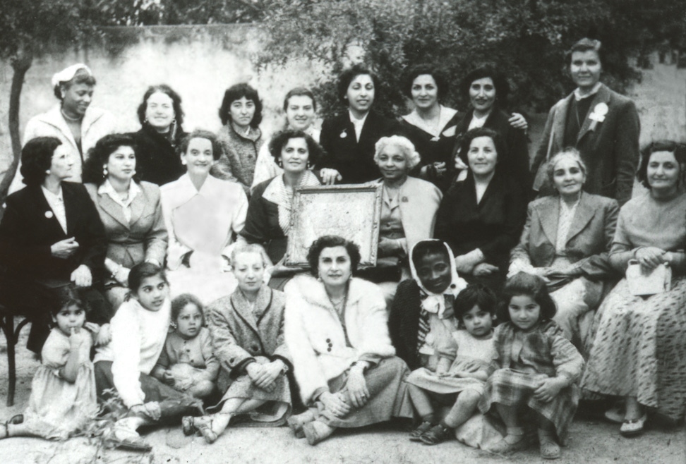 Women attending the first National Convention in Tunis, Tunisia, April 1956