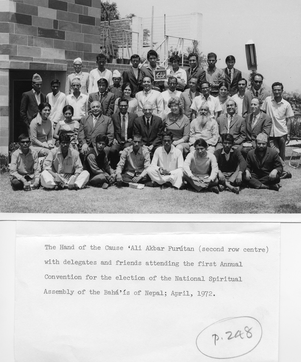 First National Convention of Nepal, with Hand of the Cause `Alí-Akbar Furútan, April 1972