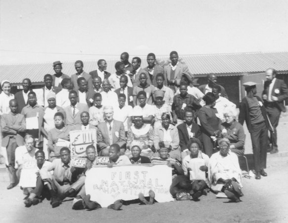 Participants of the National Convention in Botswana with Hand of the Cause Paul Haney, 1970