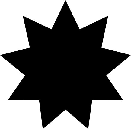 Nine-pointed star