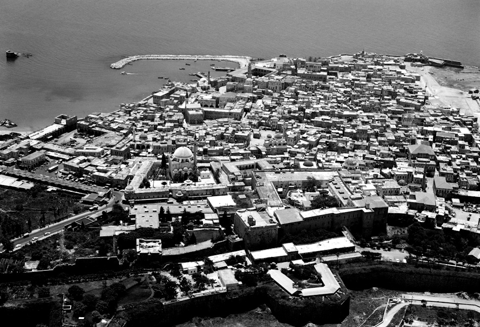 Aerial view of city of ‘Akká, May 1972
