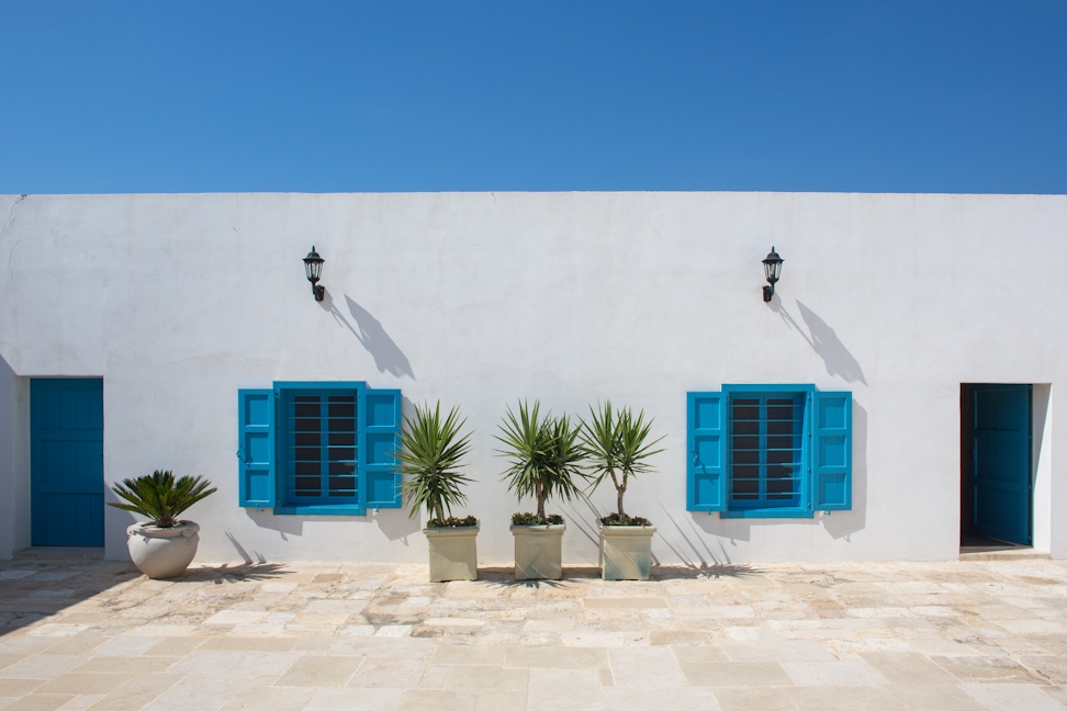 Inner courtyard of Junayn Garden farmhouse