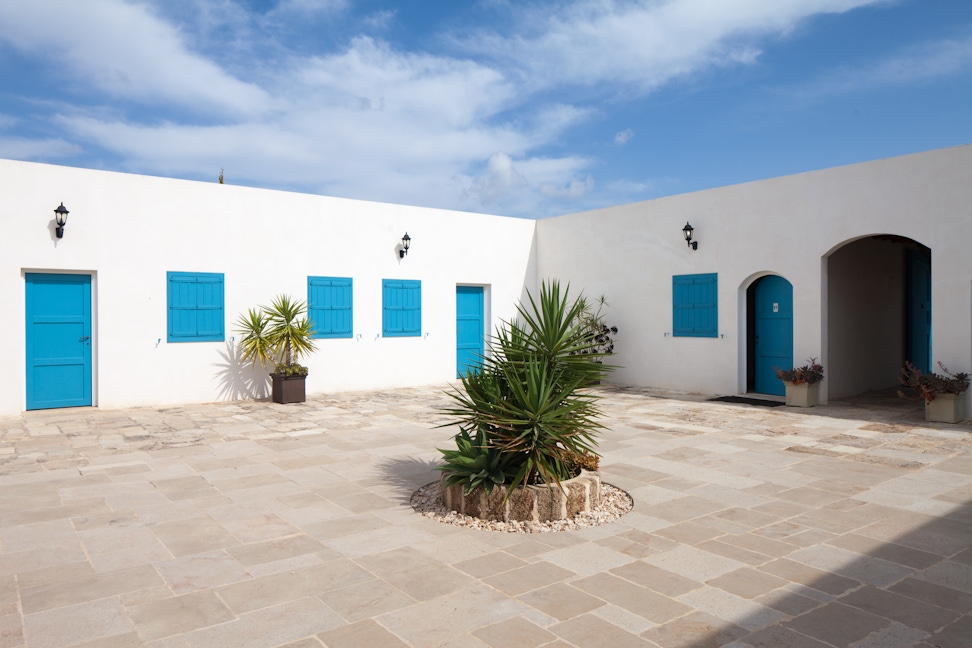 Inner courtyard of Junayn Garden farmhouse