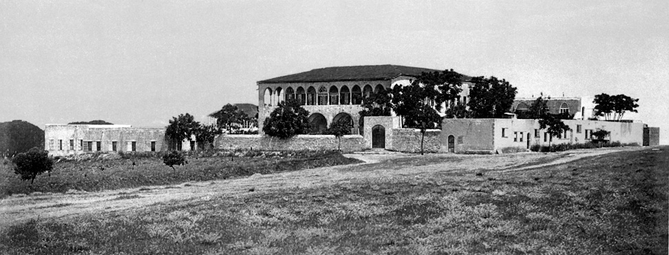Mansion of Bahjí and surrounding gardens, 1952