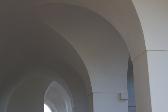 Archway detail at the Mansion of Bahjí