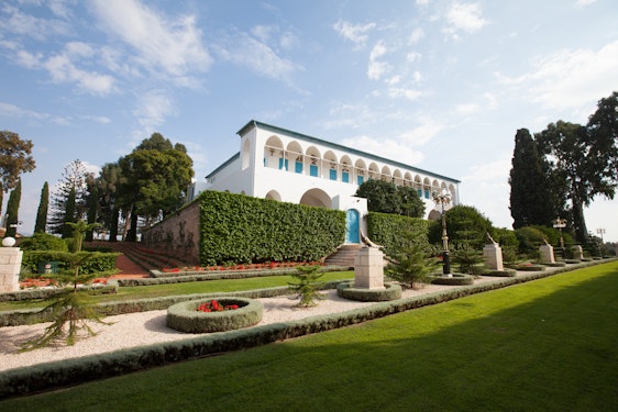 Mansion of Bahjí and surrounding gardens