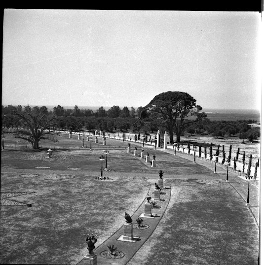 Gardens at Bahjí, 1950s