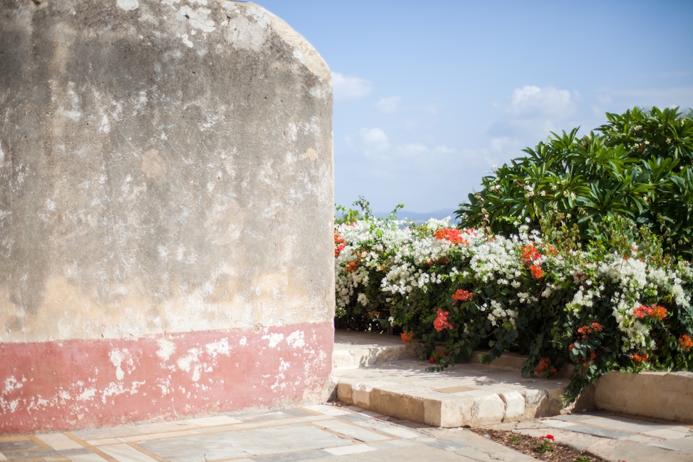 Courtyard detail at the Mansion of Mazra'ih