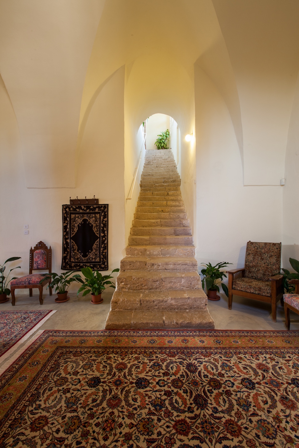 Staircase leading to the upper level of the Mansion
