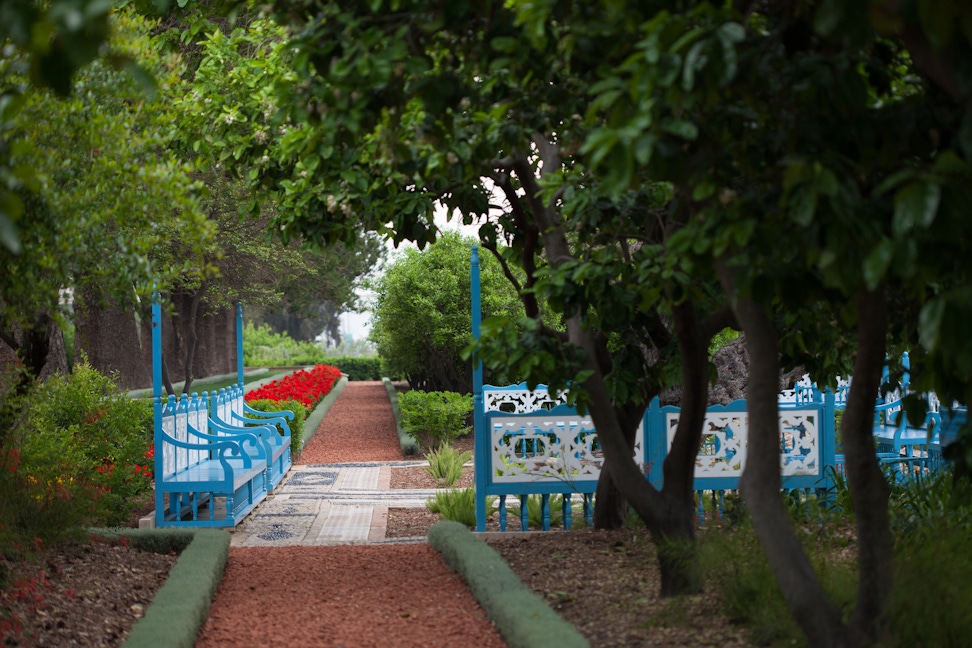 Benches at the Riḍván Garden