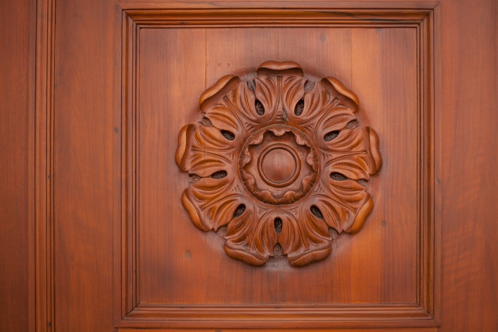Door detail of the Seat of the Universal House of Justice