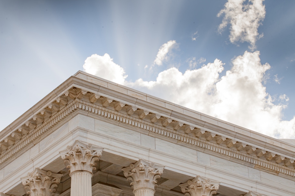 Colonnade of the Seat of the Universal House of Justice