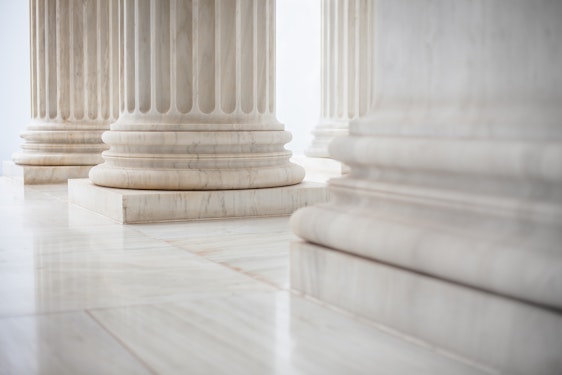 Column detail of the Seat of the Universal House of Justice