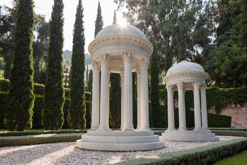 Resting Places of the Purest Branch (Mírzá Mihdí), the son of Bahá’u’lláh, and Navváb (Ásíyih Khánum), the wife of Bahá’u’lláh, in the Monument Gardens