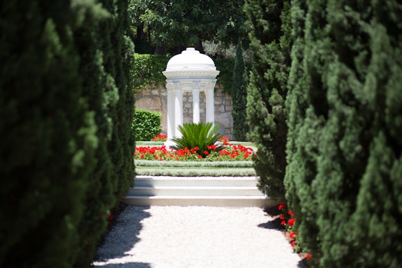 Resting Places of the Purest Branch (Mírzá Mihdí), the son of Bahá’u’lláh, and Navváb (Ásíyih Khánum), the wife of Bahá’u’lláh, in the Monument Gardens