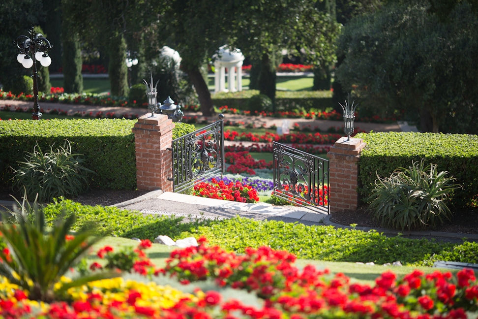 Gate entrance to the Monument Gardens