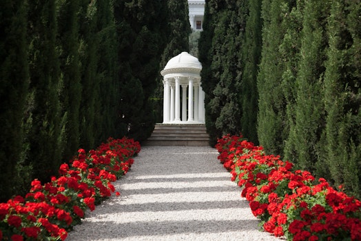 Resting Place of the Greatest Holy Leaf, (Bahíyyih Khánum), the daughter of Bahá’u’lláh, in the Monument Gardens