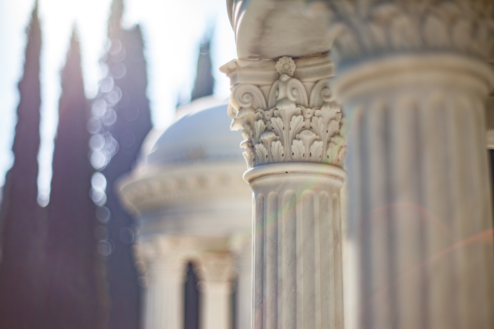 Column detail from the Monument Gardens