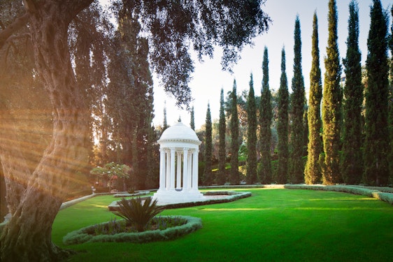 Resting Place of the Greatest Holy Leaf, (Bahiyyih Khánum), the daughter of Bahá’u’lláh, in the Monument Gardens