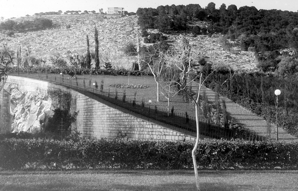 Gardens surrounding the Shrine of the Báb, 1940s