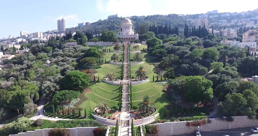 Aerial footage #4 of the Shrine of the Báb