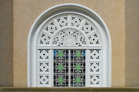 Window detail from the Continental Bahá’í House of Worship of Australasia (Sydney, Australia)