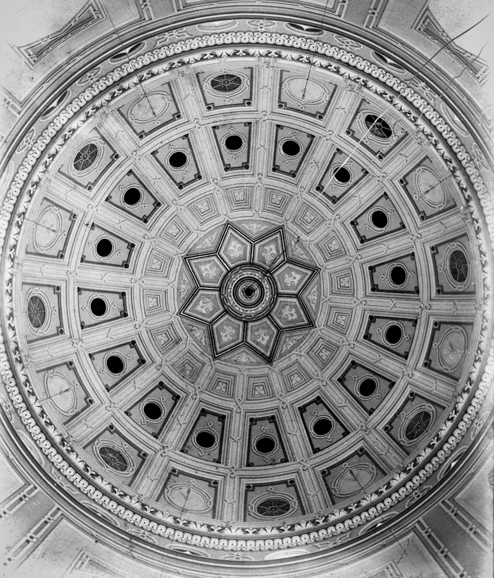 View of the interior dome of the Continental Bahá’í House of Worship of Central Asia (Ashkhabad, Turkmenistan), early 1900s