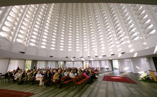 Interior of the Continental Bahá’í House of Worship of Europe (Hofheim-Langenhain, Germany)